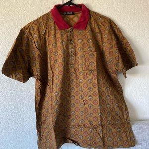 Celine Vintage Printed Polo Pocket Tee